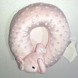 Travel Pillow for Kids Baby Animal  Pink Elephant Neck Pillow Support U Shaped